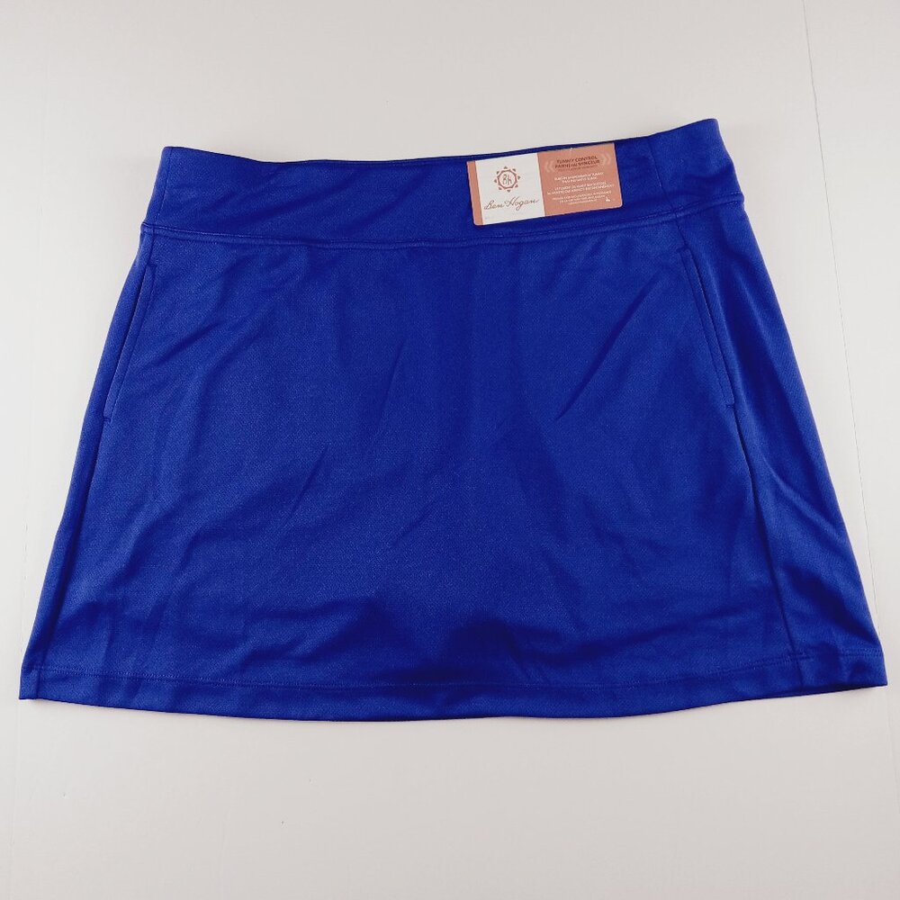 Ben Hogan Tummy Control Golf Skort Women's Size Large Spectrum Blue UPF50